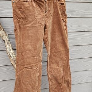 Corduroy Pants in Warm Brown 99% Cotton
